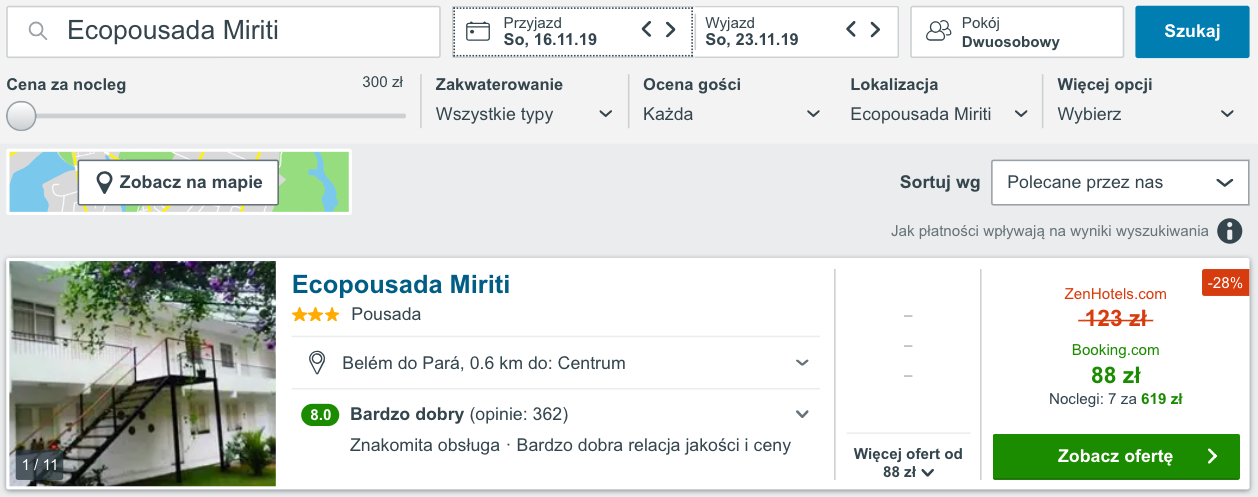 zarezerwuj hotel w belem