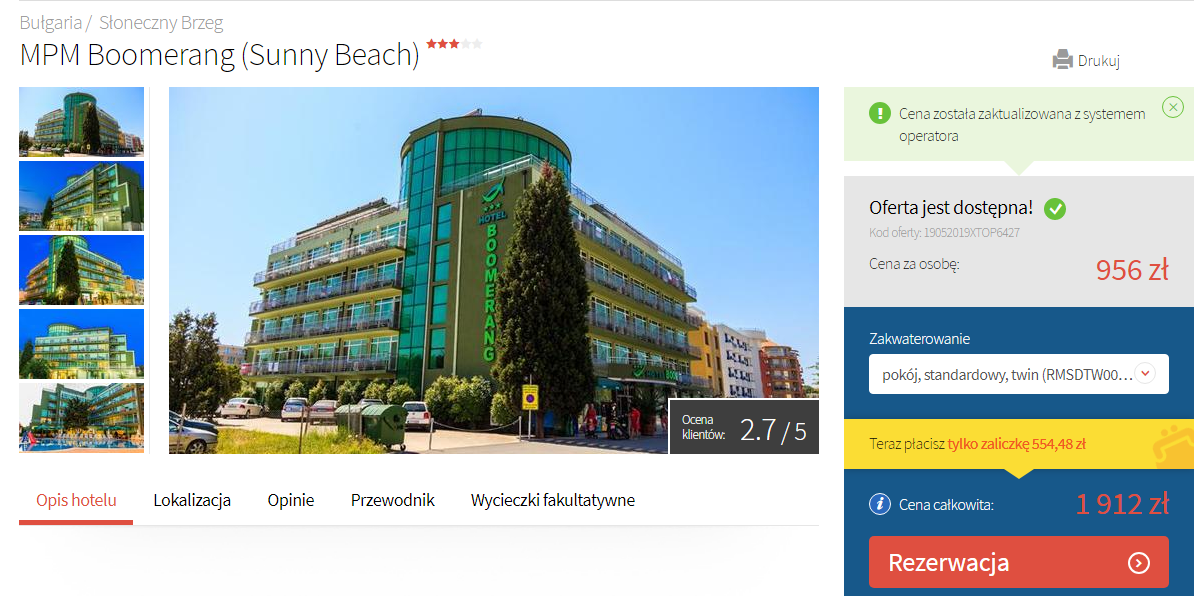 Bułgaria hotel