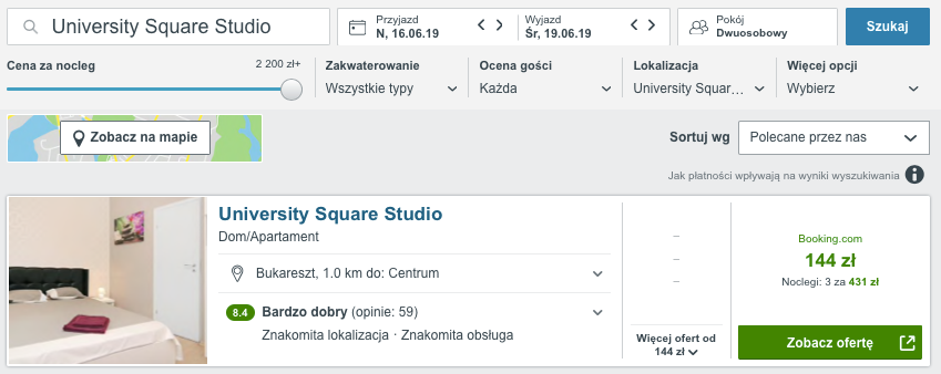 nocleg bukareszt