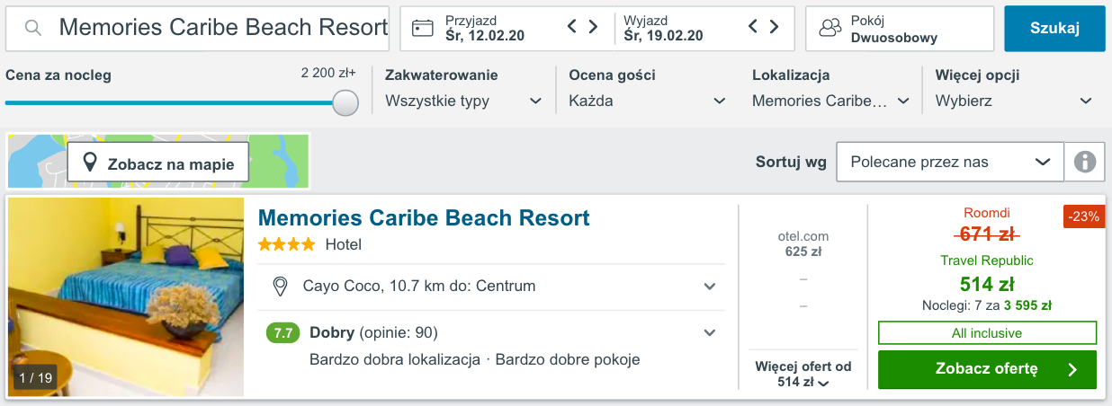 zarezerwuj hotel na kubie