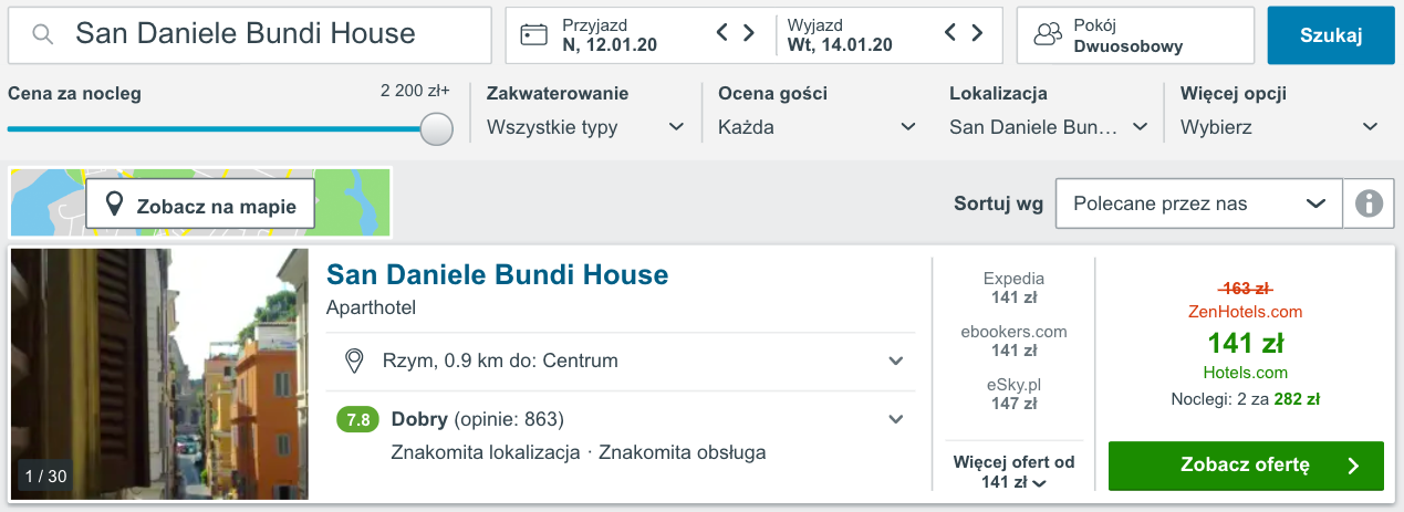 zarezerwuj hotel w rzymie