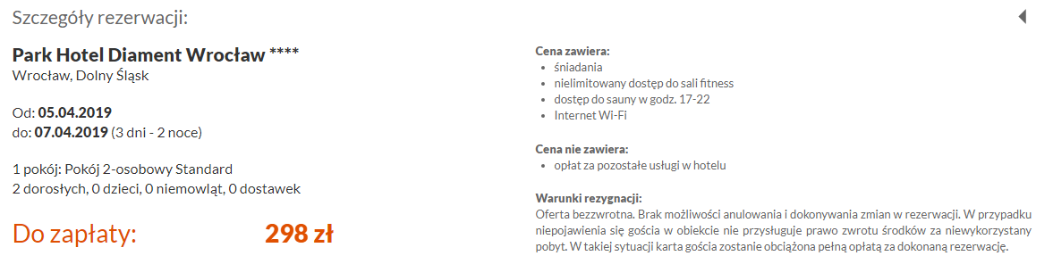 Rezerwacja noclegów