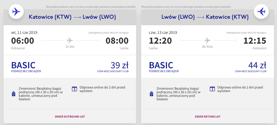 loty lwów