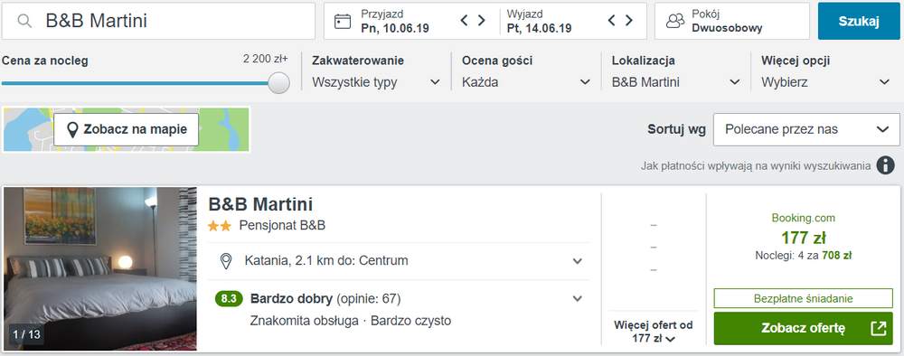 noclegi katania