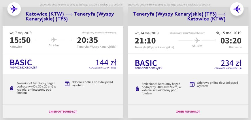 zarezerwuj loty na teneryfe