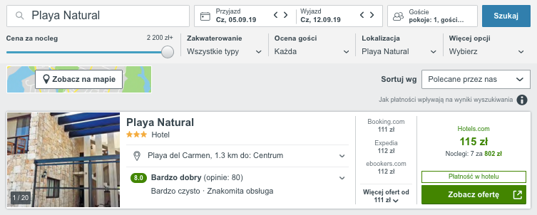 nocleg w meksyku