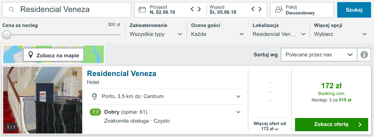 zarezerwuj hotel w porto