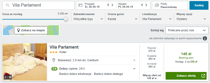 Rezerwacja obiektu