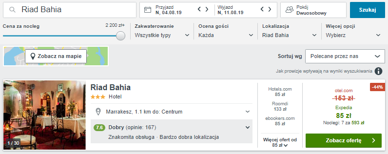 Rezerwacja hotelu