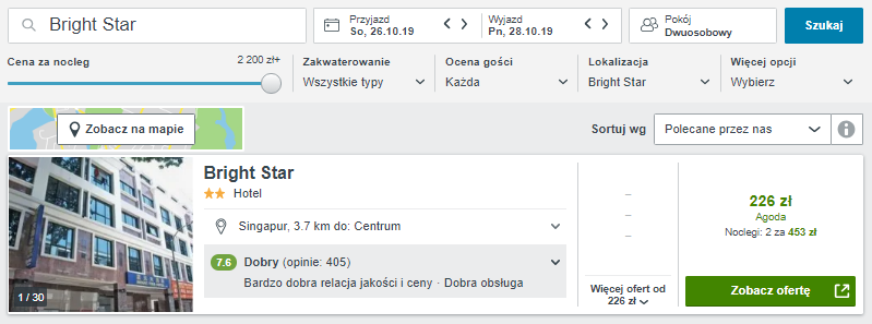Rezerwacja hotelu