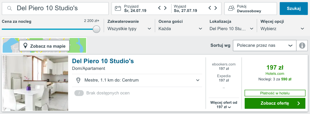 zarezerwuj hotel w enecji