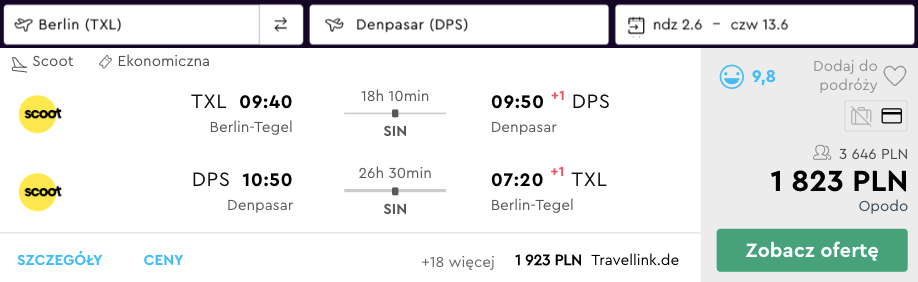 zarezerwuj loty na bali