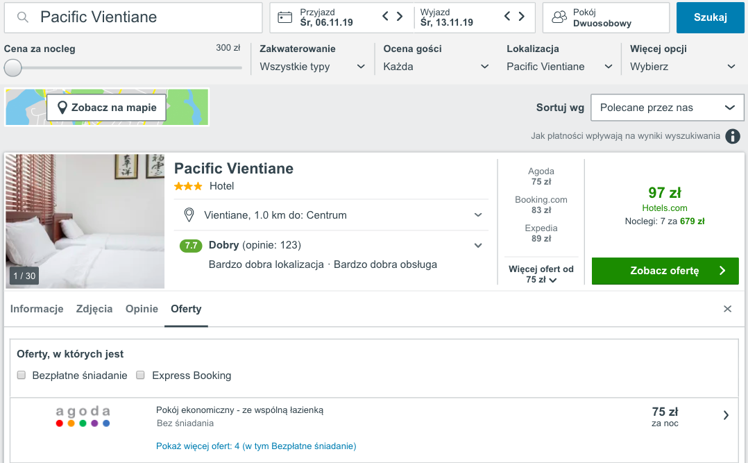 zarezerwuj hotel w laosie