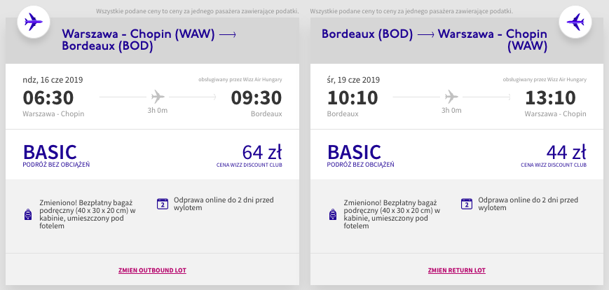 zarezerwuj loty do bordeaux