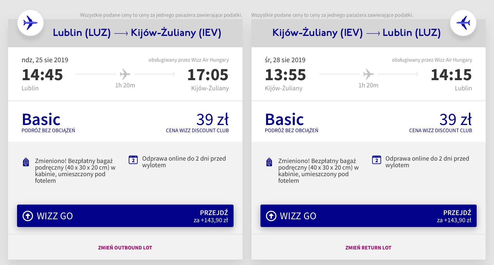 kijow loty