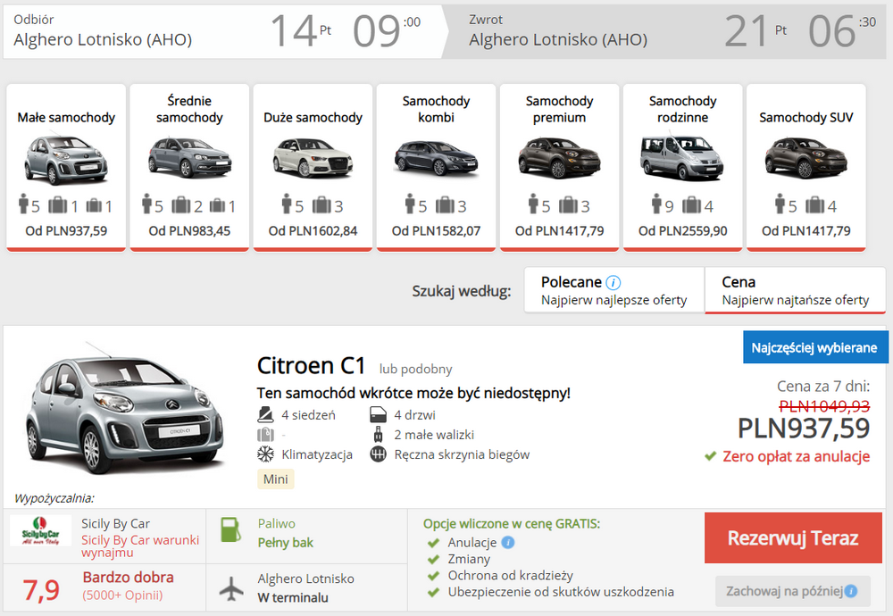 sardynia auto