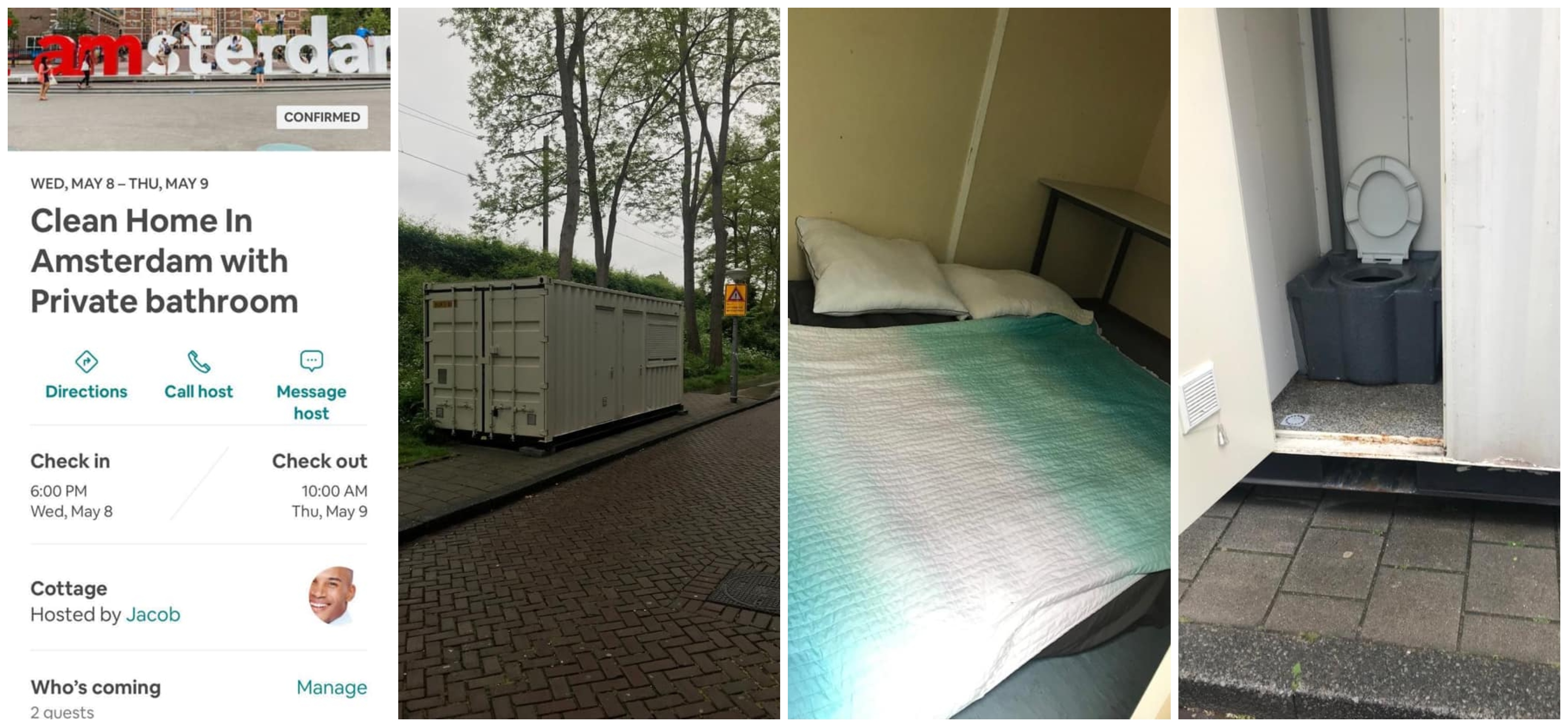 kontener w amsterdamie