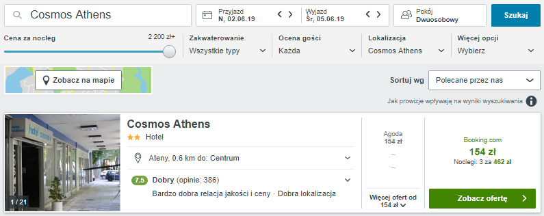 Rezerwacja hotelu