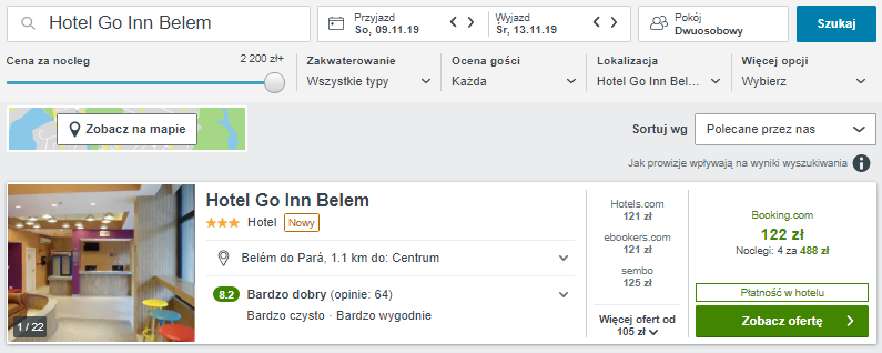Rezerwacja hotelu