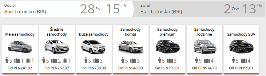 rezerwacja auta