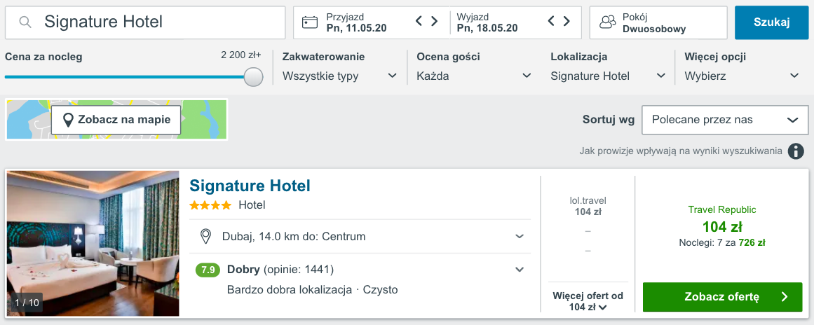 zarezerwuj hotel w dubaju