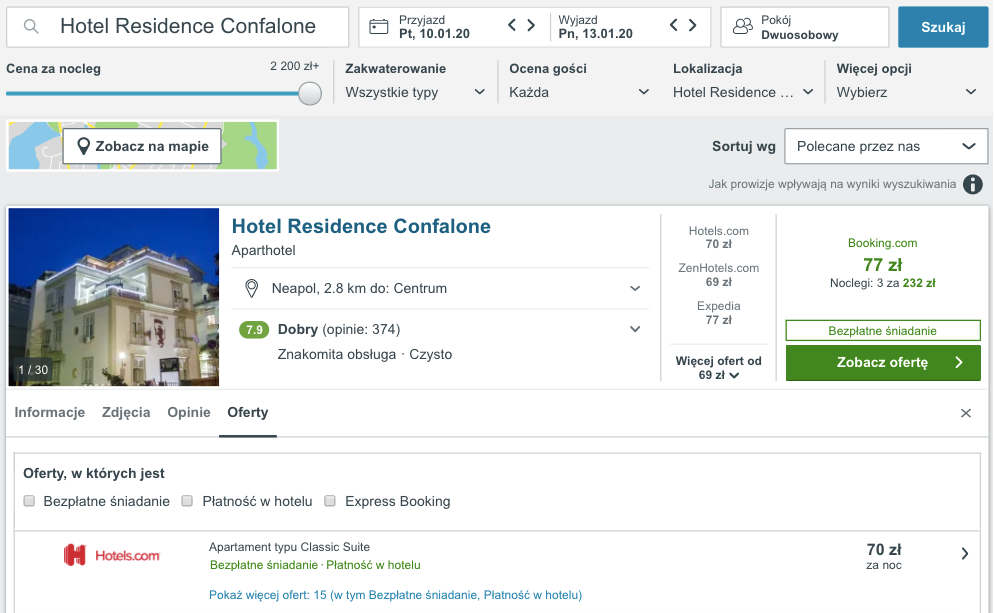 zarezerwuj hotel w neapolu