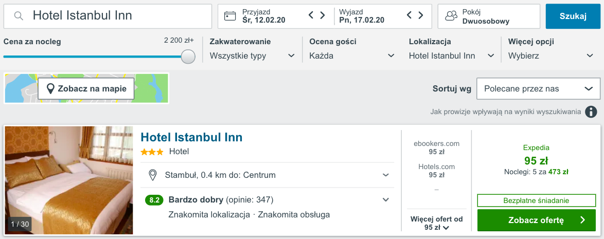 zarezerwuj hotel w stambule