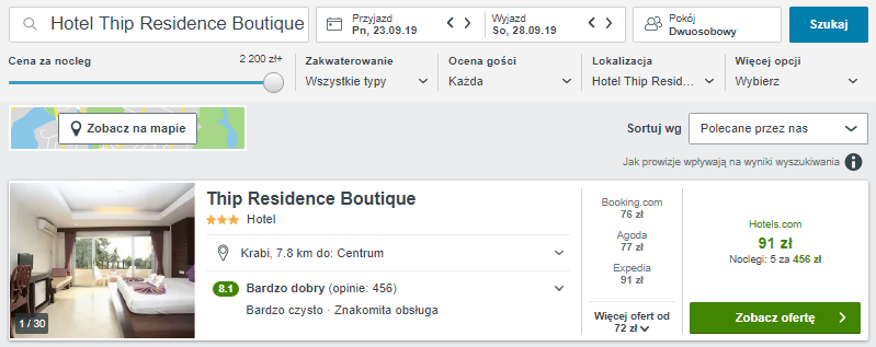 Rezerwacja hotelu