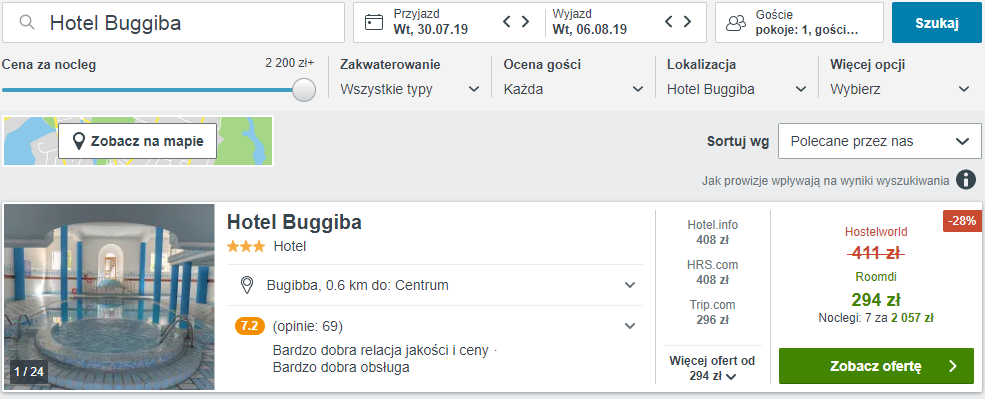 rezerwacja hotelu
