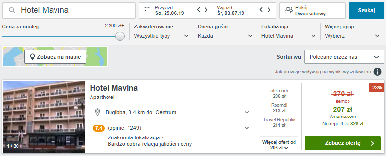 Rezerwacja hotelu