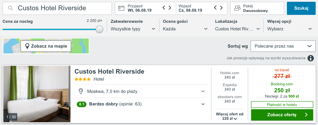 zarezerwuj hotel w moskwie