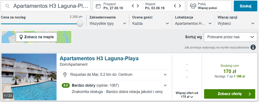 Noclegi w hiszpanii