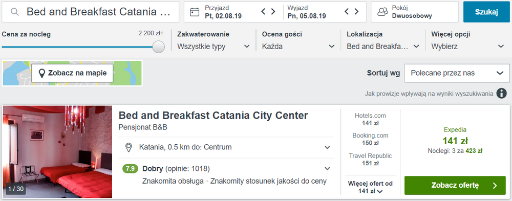 Katania noclegi
