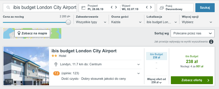 nocleg londyn propozycja