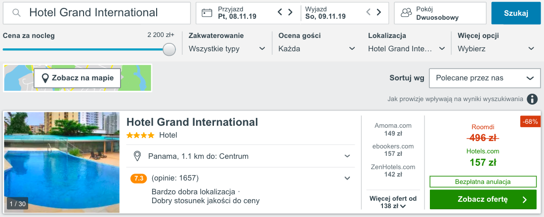 zarezerwuj hotel w panamie