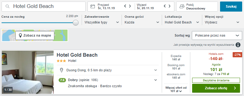 Rezerwacja hotelu