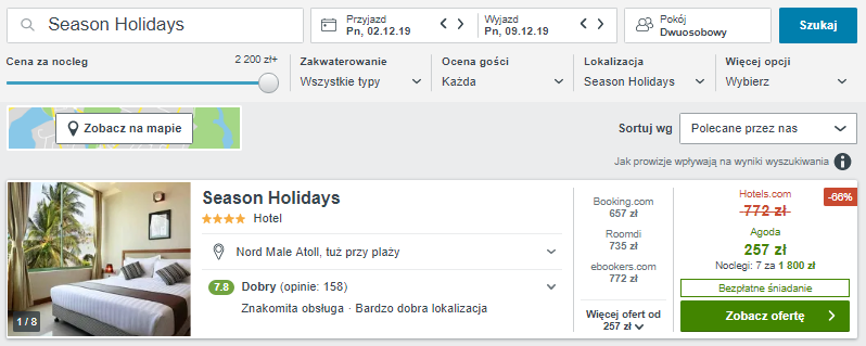 Rezerwacja hotelu