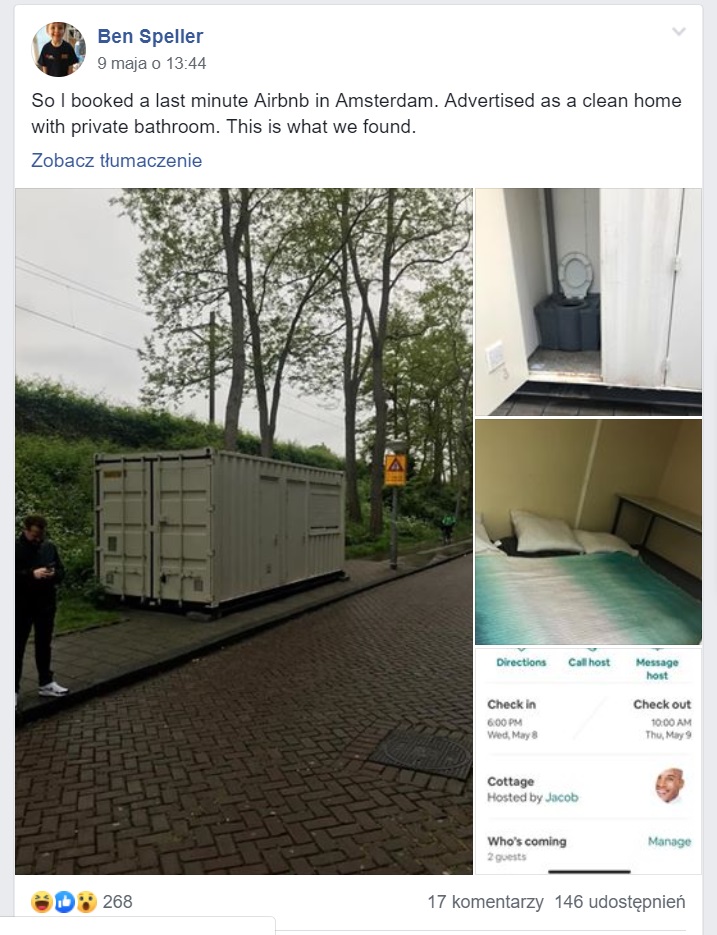 kontener w amsterdamie