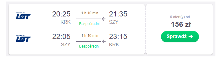 Szymany loty