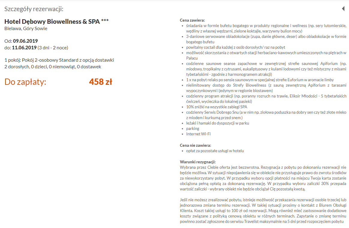 Rezerwacja noclegów