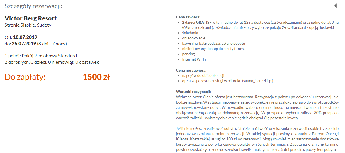 Rezerwacja noclegów