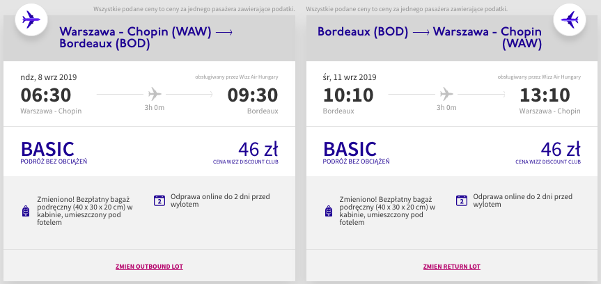 zarezerwuj loty do bordeaux