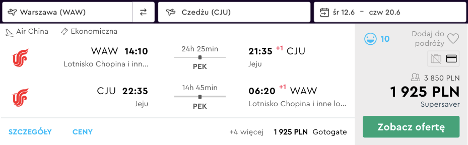 zarezerwuj loty na czedzu