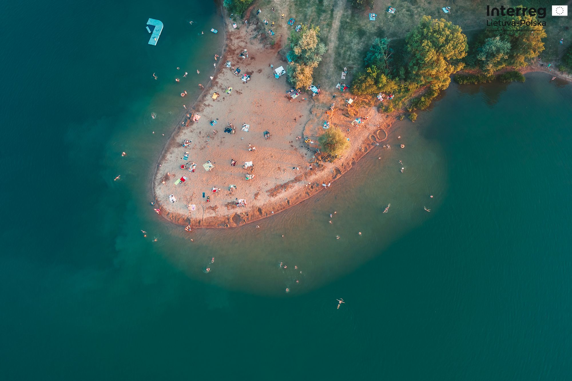 Plaża widziana z lotu ptaka