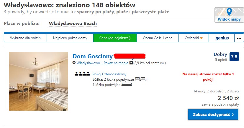 Władysławowo noclegi