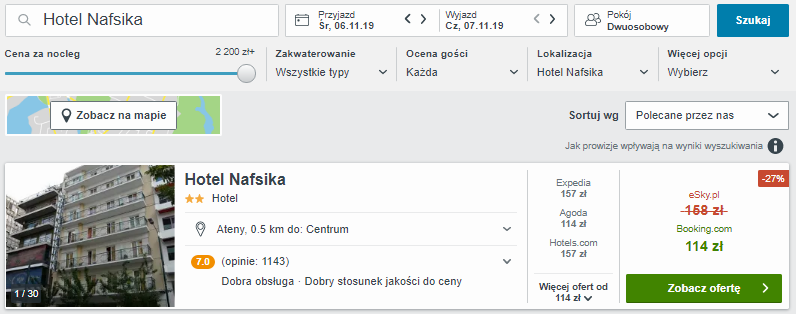 Rezerwacja hotelu