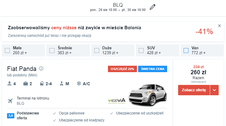 rezerwacja auta