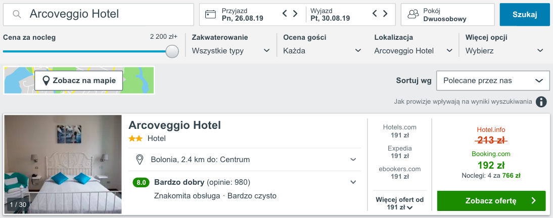 zarezerwuj hotel w bolonii