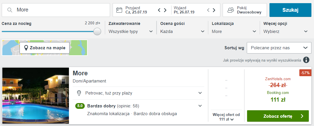 Czarnogóra noclegi