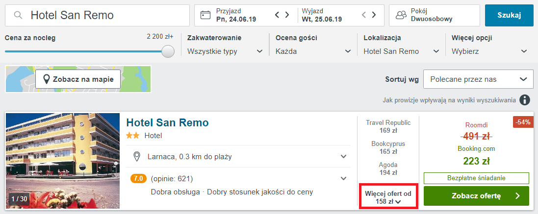 Rezerwacja hotelu